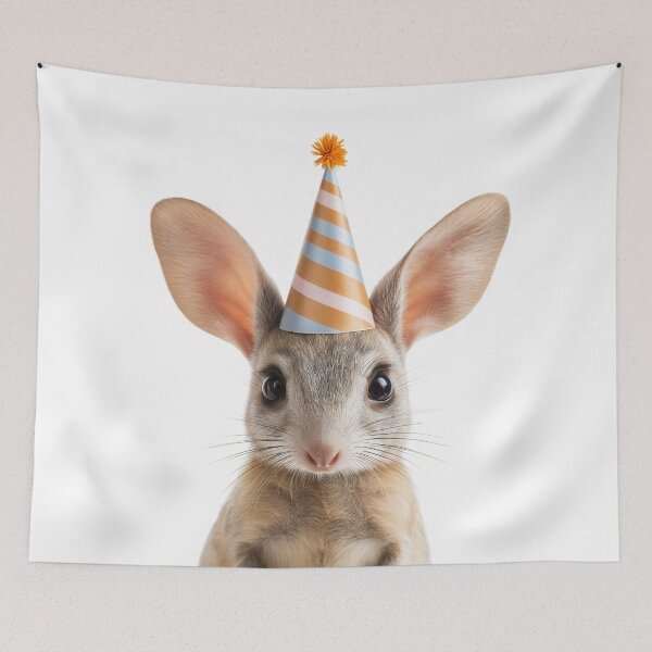 Item preview, Funny Bilby Wearing Birthday Party Hat designed and sold by LazyOwlStore.