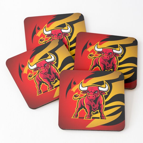 Item preview, Bull's Blood - Fierce Bull with the Colors of the Spanish Flag designed and sold by FusiTink.