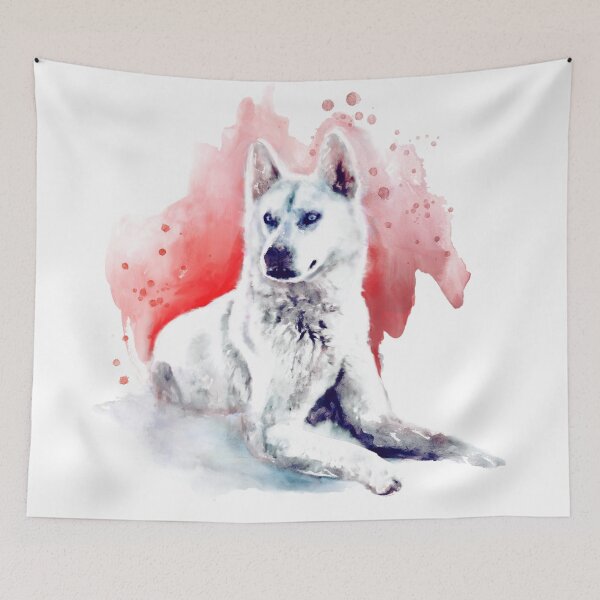 Item preview, White Wolf Watercolor designed and sold by caracatita75.