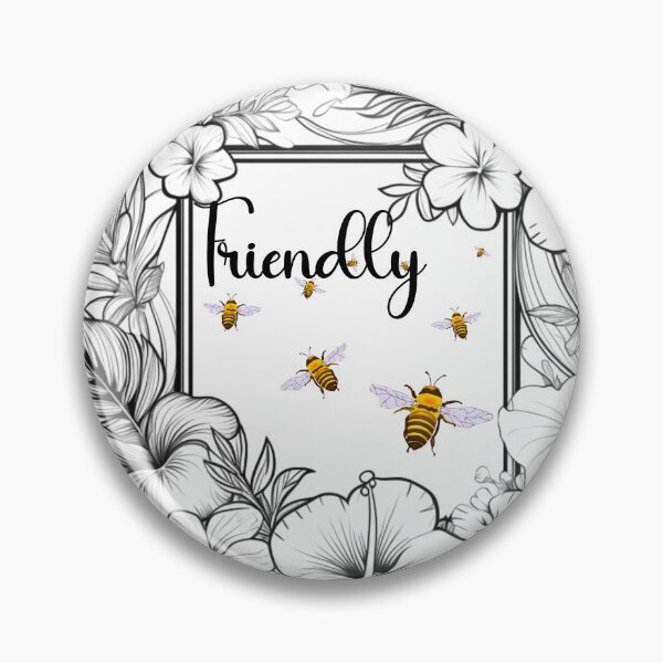 Item preview, Bee Friendly Floral Frame 1 designed and sold by AnTartstudios.