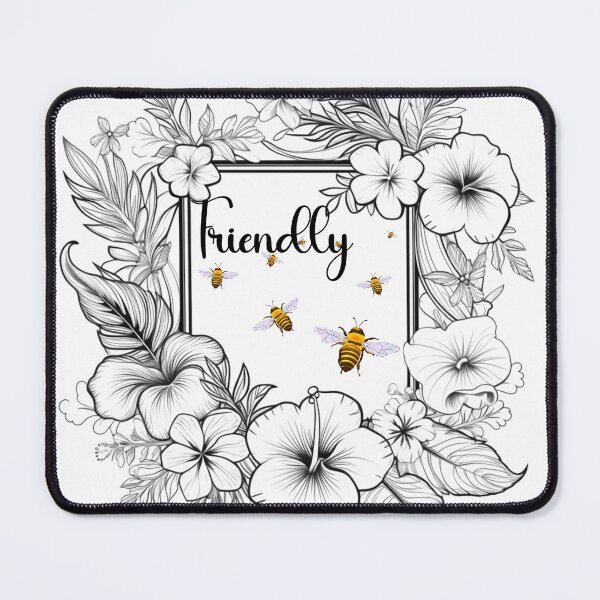 Item preview, Bee Friendly Floral Frame 1 designed and sold by AnTartstudios.