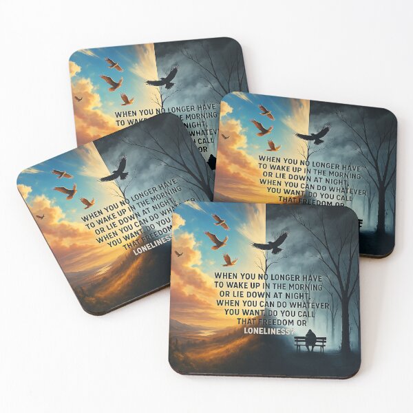 Item preview, Freedom or Loneliness – A Surreal Contrast of Life's Choices designed and sold by EMOTION SHOP.