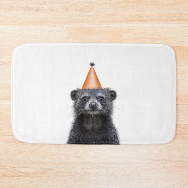 Item preview, Funny Binturong Wearing Birthday Party Hat designed and sold by LazyOwlStore.