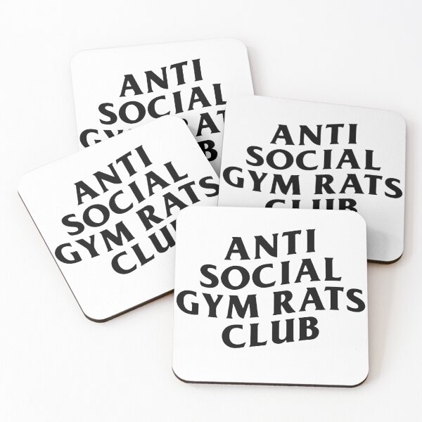 Item preview, Anti Social Gym Rats Club Tee designed and sold by DarylWelsh2024.