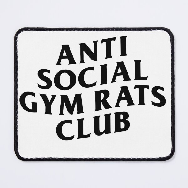 Item preview, Anti Social Gym Rats Club Tee designed and sold by DarylWelsh2024.
