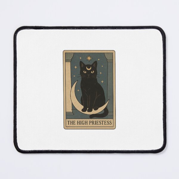 Item preview, The High Priestess – Cat Tarot Card designed and sold by Queer Designs.