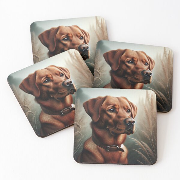 Item preview, Red Fox Labrador Retriever Dog Portrait designed and sold by Wags & Tails.