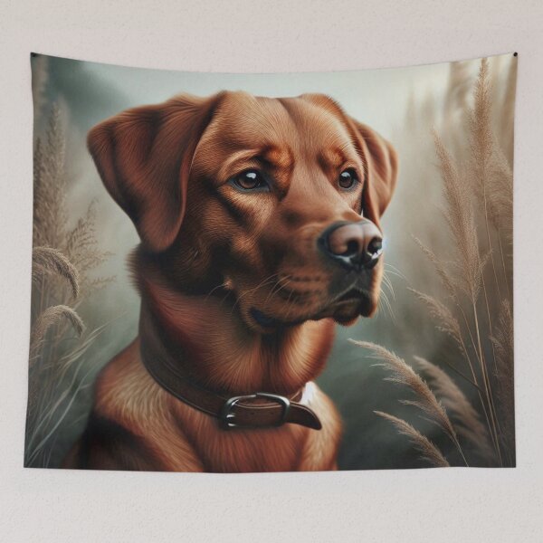 Item preview, Red Fox Labrador Retriever Dog Portrait designed and sold by Wags & Tails.