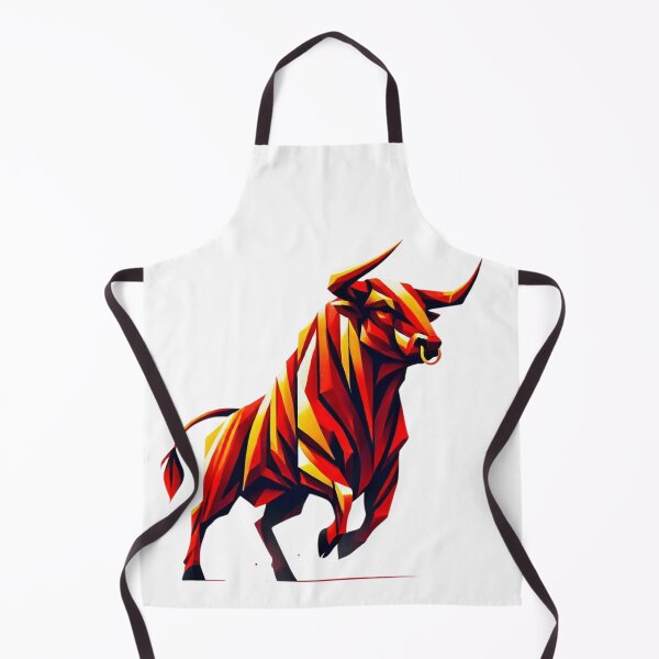 Item preview, Prancing Bull - Cubist Art with the Colors of the Spanish Flag designed and sold by FusiTink.