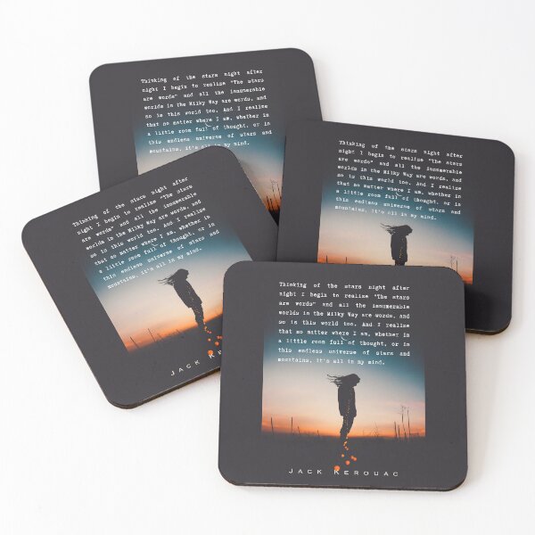 Item preview, Jack Kerouac quote: Thinking of the stars night after night I begin to realize "The stars are words" and all the innumerable worlds in the Milky Way are words, designed and sold by artbleed.