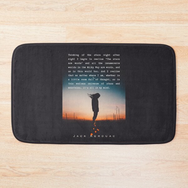 Item preview, Jack Kerouac quote: Thinking of the stars night after night I begin to realize "The stars are words" and all the innumerable worlds in the Milky Way are words, designed and sold by artbleed.