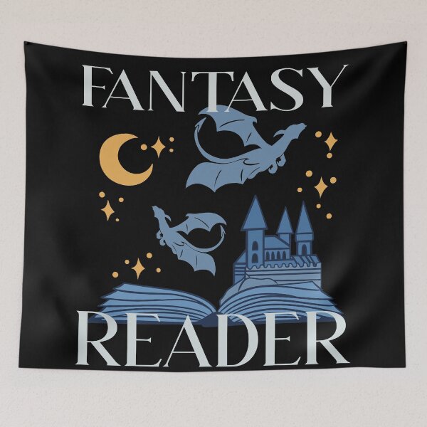 Item preview, Fantasy Reader Castle and Dragons designed and sold by AvviareArt.