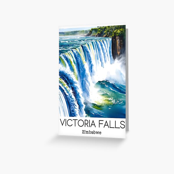 Item preview, A Travel Art of Victoria Falls - Zimbabwe designed and sold by GoodOldVintage.