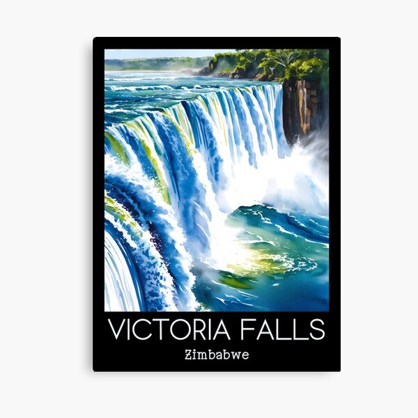 Item preview, A Travel Art of Victoria Falls - Zimbabwe designed and sold by GoodOldVintage.
