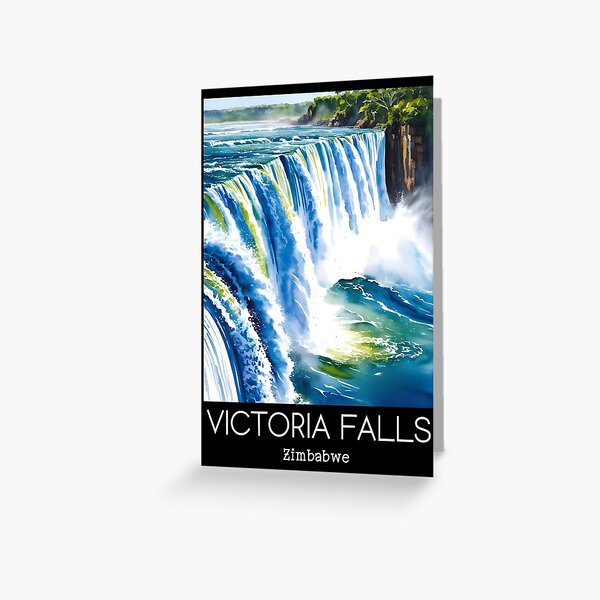 Item preview, A Travel Art of Victoria Falls - Zimbabwe designed and sold by GoodOldVintage.