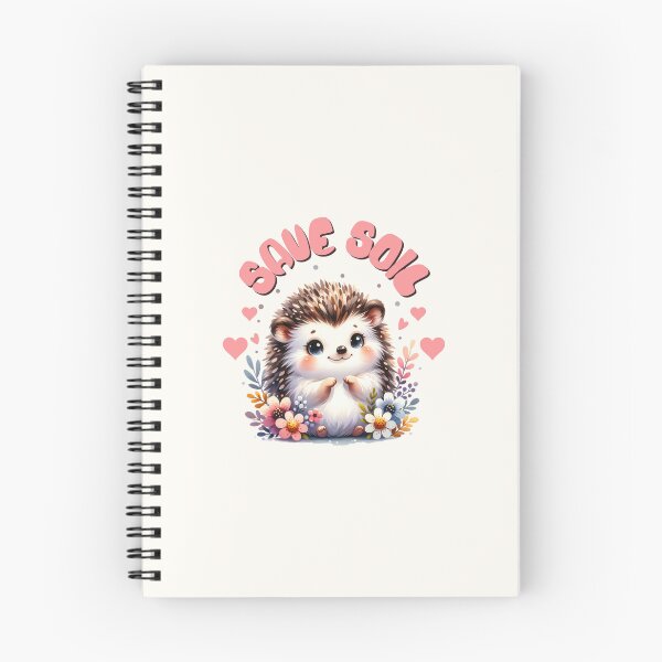 Item preview, Save soil hedgehog – cute eco gardening animal art designed and sold by Pearl67.