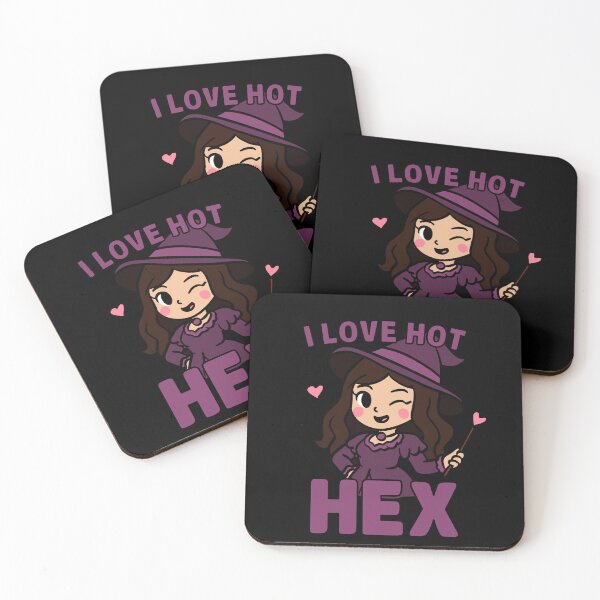 Item preview, I Love Hot Hex Funny Witch Quote designed and sold by wrestletoys.