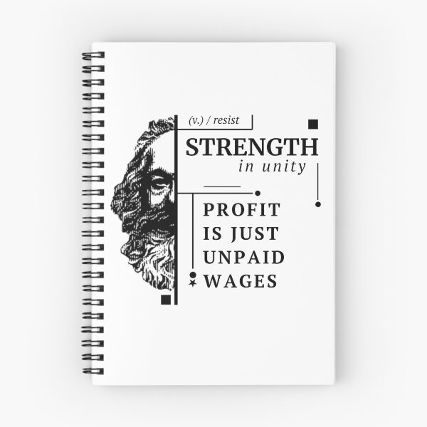 Item preview, Profit Is Just Unpaid Wages Anti Capitalism designed and sold by RockFireMerch.
