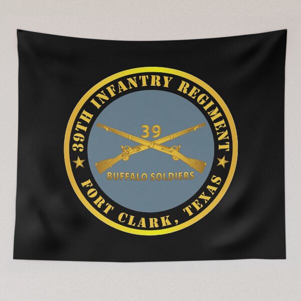 Item preview, Army - 39th Infantry Regiment - Buffalo Soldiers - Fort Clark, TX w Inf Branch designed and sold by Military Insignia Products.