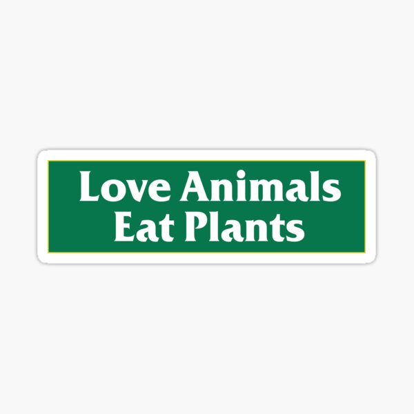 Item preview, Liebe Tiere Essen Pflanzen Vegan Auto Stoßstange designed and sold by Lucki Shop.
