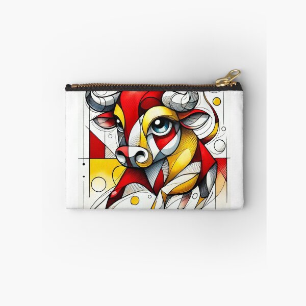 Item preview, Brave Little Bull. Adorable cubist design with the colors of the Spanish flag. designed and sold by FusiTink.