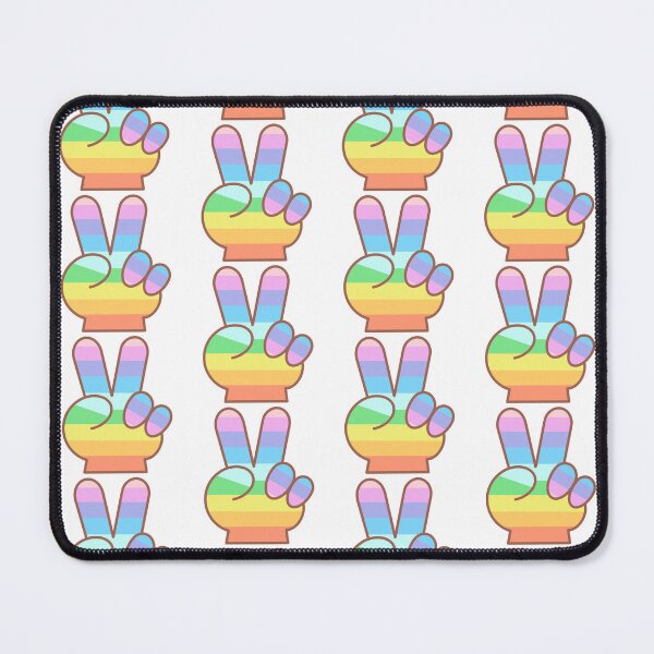 Item preview, rainbow victory hand sign pride month set designed and sold by nuchz.