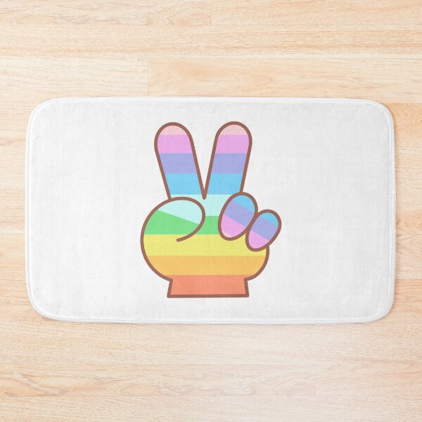 Item preview, rainbow victory hand sign pride month set designed and sold by nuchz.
