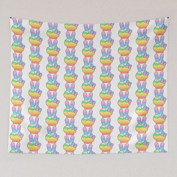 Item preview, rainbow victory hand sign pride month set designed and sold by nuchz.