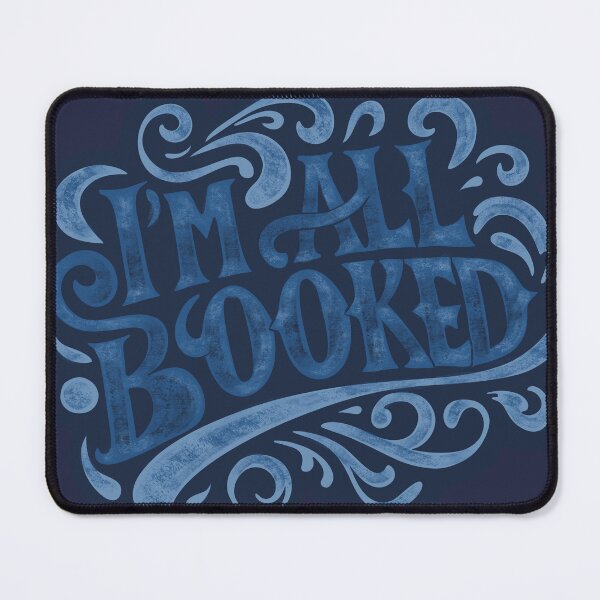 Item preview, I’m All Booked Dark Bookish Typography designed and sold by AvviareArt.