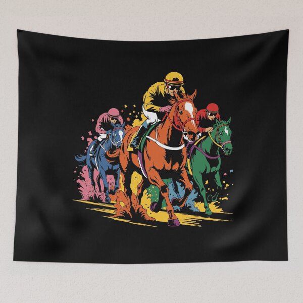 Item preview, Vintage Horse Racing Painting Horse and Derby Lovers designed and sold by Artifyo.