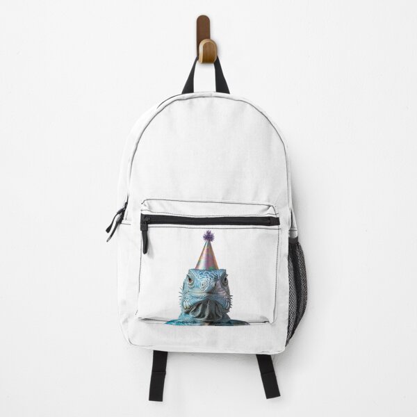 Item preview, Funny Blue Iguana Wearing Birthday Party Hat designed and sold by LazyOwlStore.