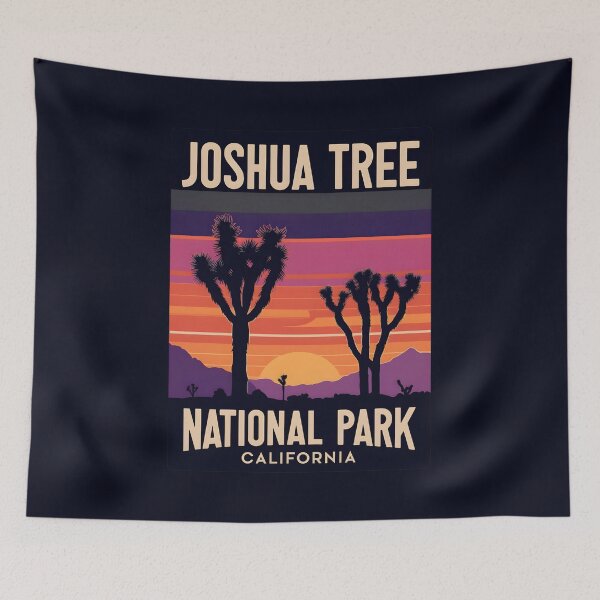 Item preview, A Vintage Illustration of Joshua Tree National Park - California - US designed and sold by GoodOldVintage.