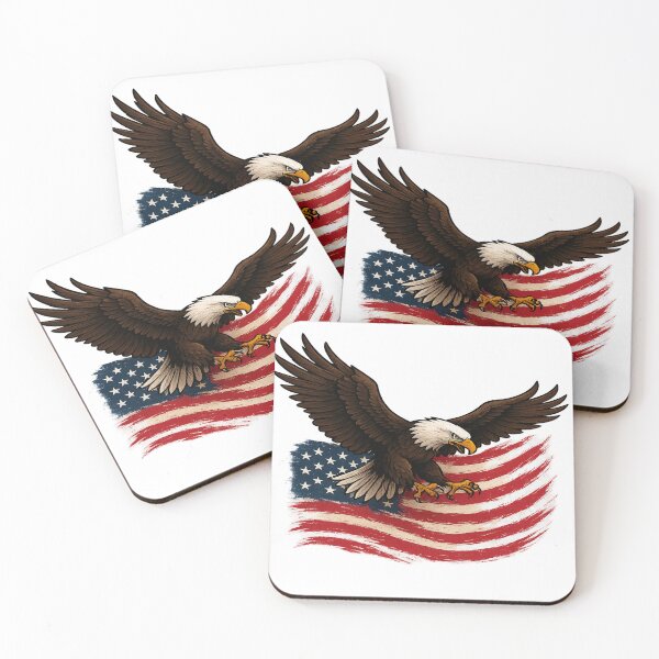 Item preview, American Eagle & Flag designed and sold by PastimeMastery.