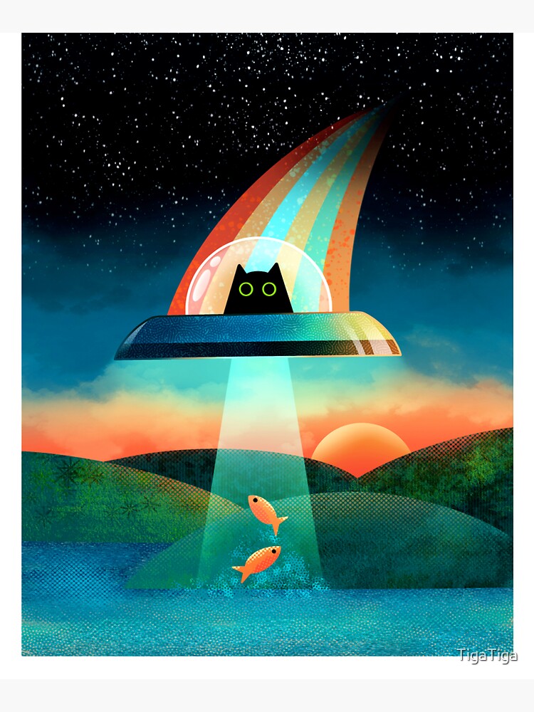 Thumbnail 5 of 5, Tote Bag, The Purrfect Alien designed and sold by TigaTiga.