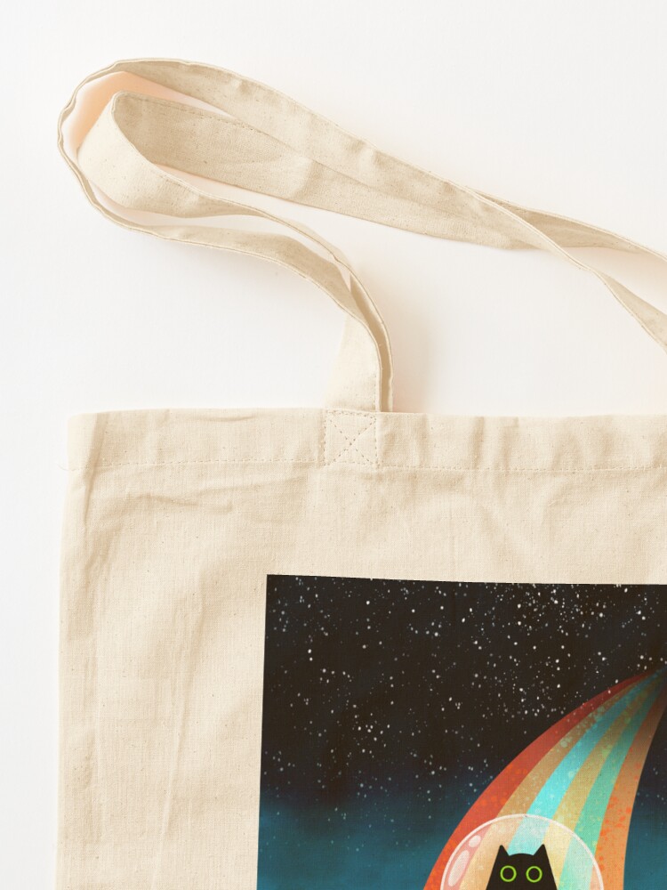 Thumbnail 3 of 5, Tote Bag, The Purrfect Alien designed and sold by TigaTiga.