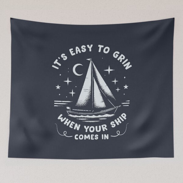 Item preview, Good Vibes Nautical Quote – Sail Into Happiness designed and sold by Scaryzz.