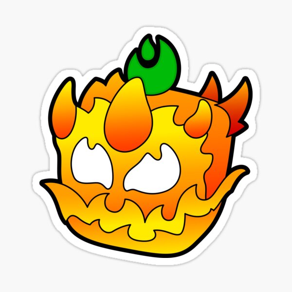 Vista previa del artículo con la obra «Frutas Blox Fruta de llama», diseñado y vendido por Gamify Store.