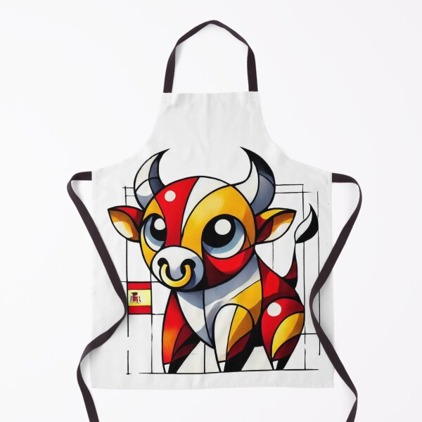 Item preview, Baby Bull - Adorable Cubist Bull with Spanish Flag designed and sold by FusiTink.