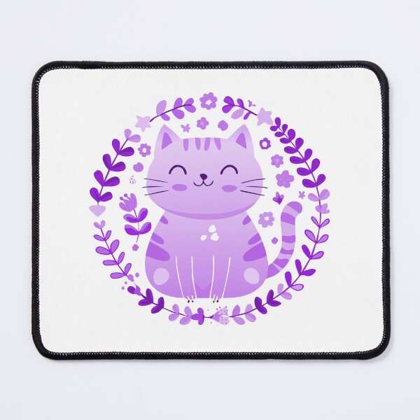 Item preview, Lindo gato sonriente morado designed and sold by elliebart.