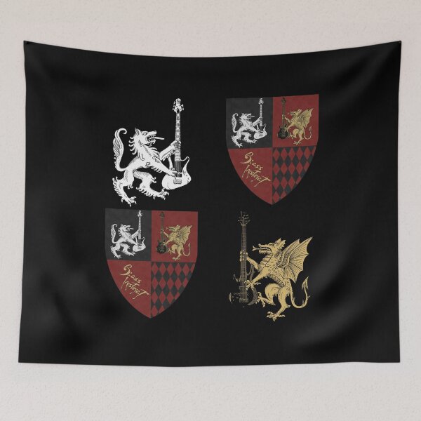 Item preview, Bass Instinct - Double Heraldry Shield designed and sold by BassInstinct.