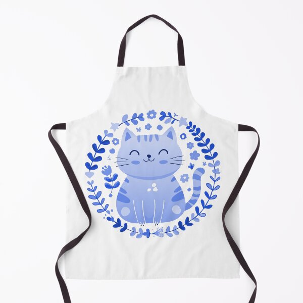 Item preview, Blue Cute Smiley Cat designed and sold by elliebart.