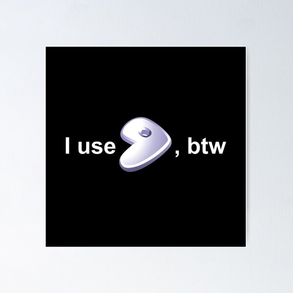 Item preview, I Use Gentoo, BTW – Funny Linux Distro Meme for Developers designed and sold by pizzapiano.