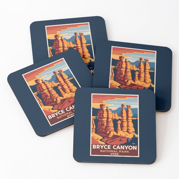 Item preview, A Vintage Illustration of Bryce Canyon National Park - Utah - US designed and sold by GoodOldVintage.