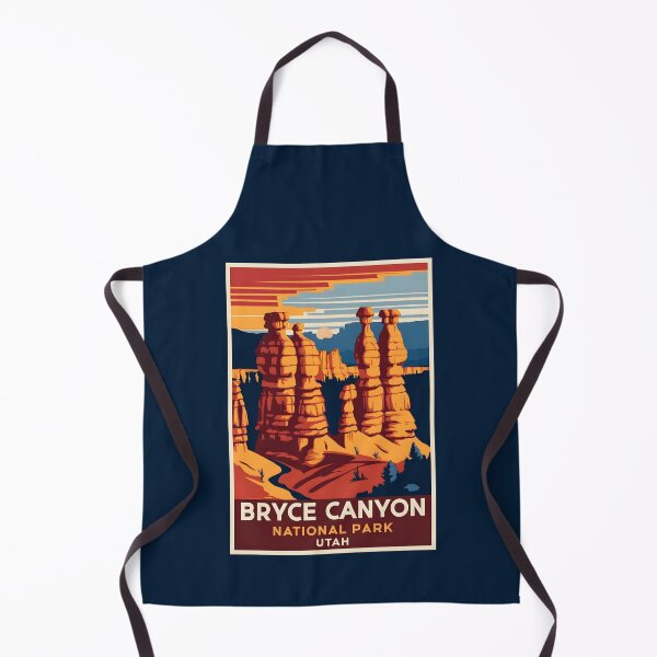 Item preview, A Vintage Illustration of Bryce Canyon National Park - Utah - US designed and sold by GoodOldVintage.