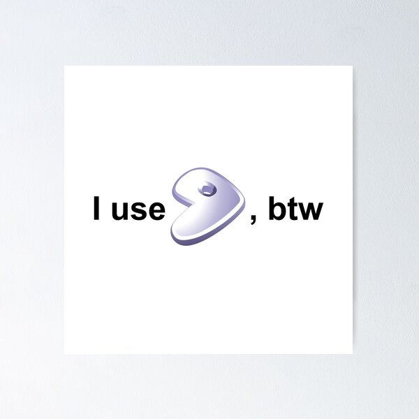Item preview, I Use Gentoo, BTW – Funny Linux Distro Meme for Developers designed and sold by pizzapiano.