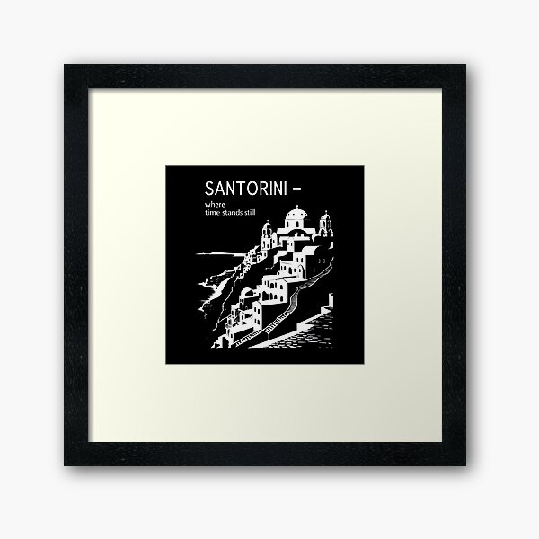 Item preview, Santorini – Where Time Stands Still designed and sold by Zatch-Bell.