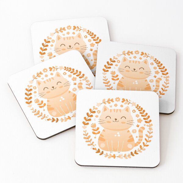 Item preview, Orange Cute Smiley Cat designed and sold by elliebart.