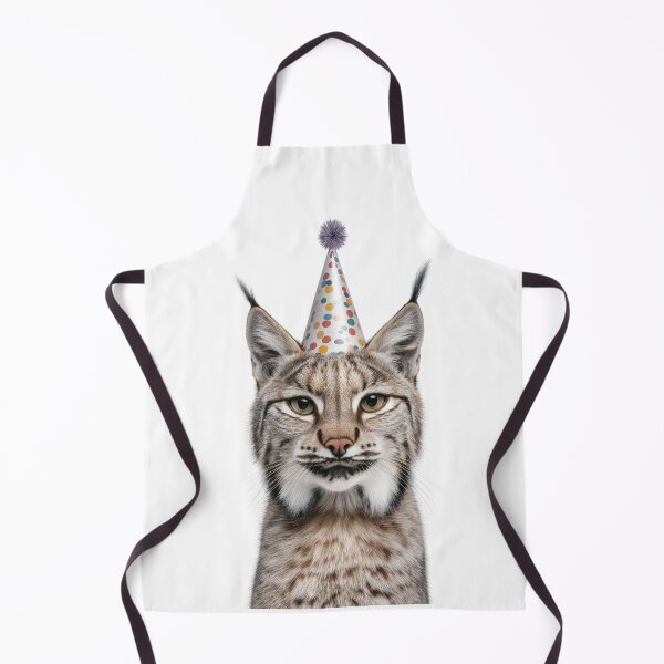 Item preview, Funny Bobcat Wearing Birthday Party Hat designed and sold by LazyOwlStore.