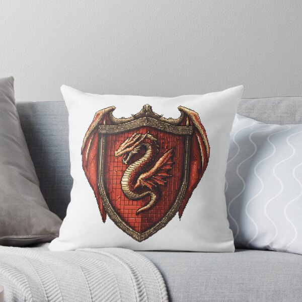 Item preview, Pixel Art Dragon Shield designed and sold by bapupa.