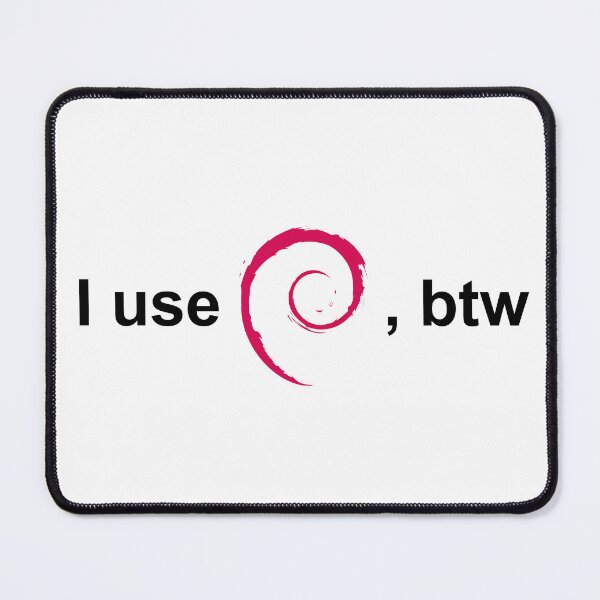 Item preview, I Use Debian, BTW – Funny Linux Meme for Devs and Nerds designed and sold by pizzapiano.